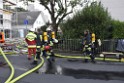 Dachstuhlbrand Koeln Poll Geislarerstr P562